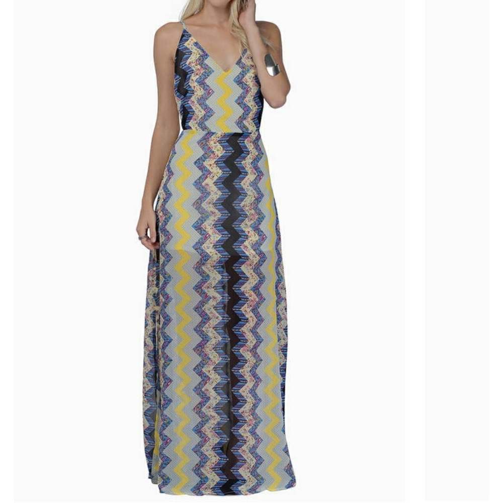TOBI SMALL SHEER MAXI DRESS